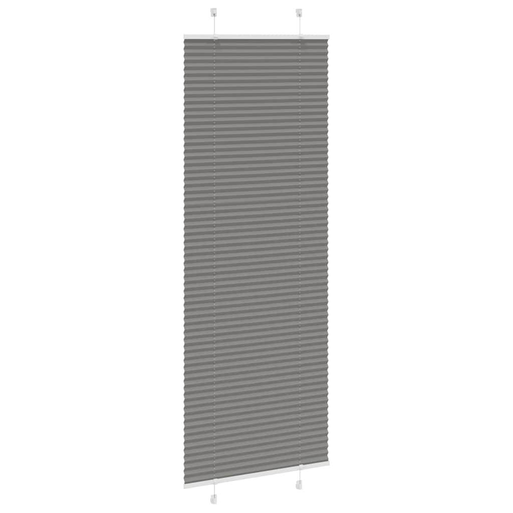 plisségardin antrasitt 75x200 cm Stoff Bredde 74,4 cm Polyester