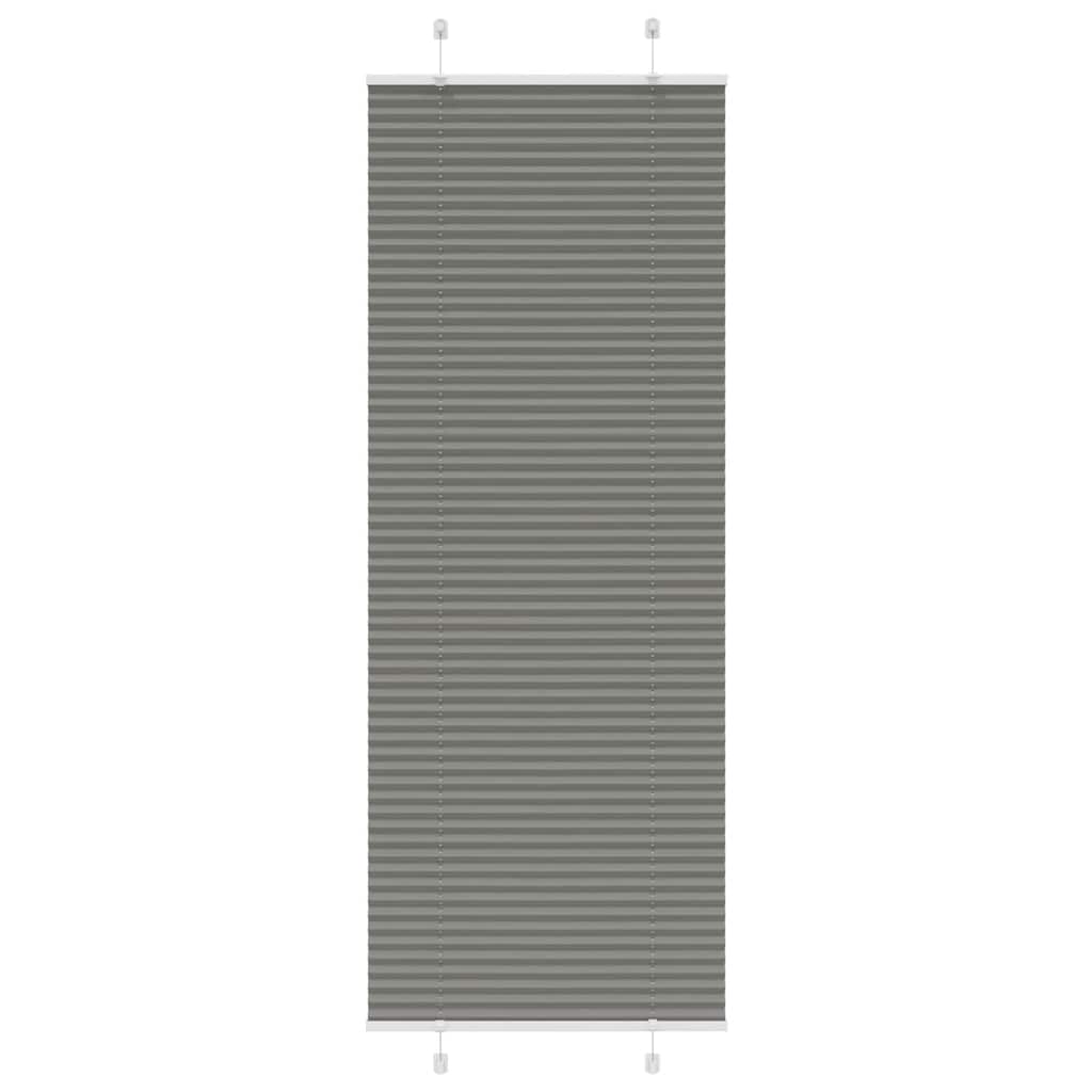 plisségardin antrasitt 80x200 cm Stoff Bredde 79,4 cm Polyester
