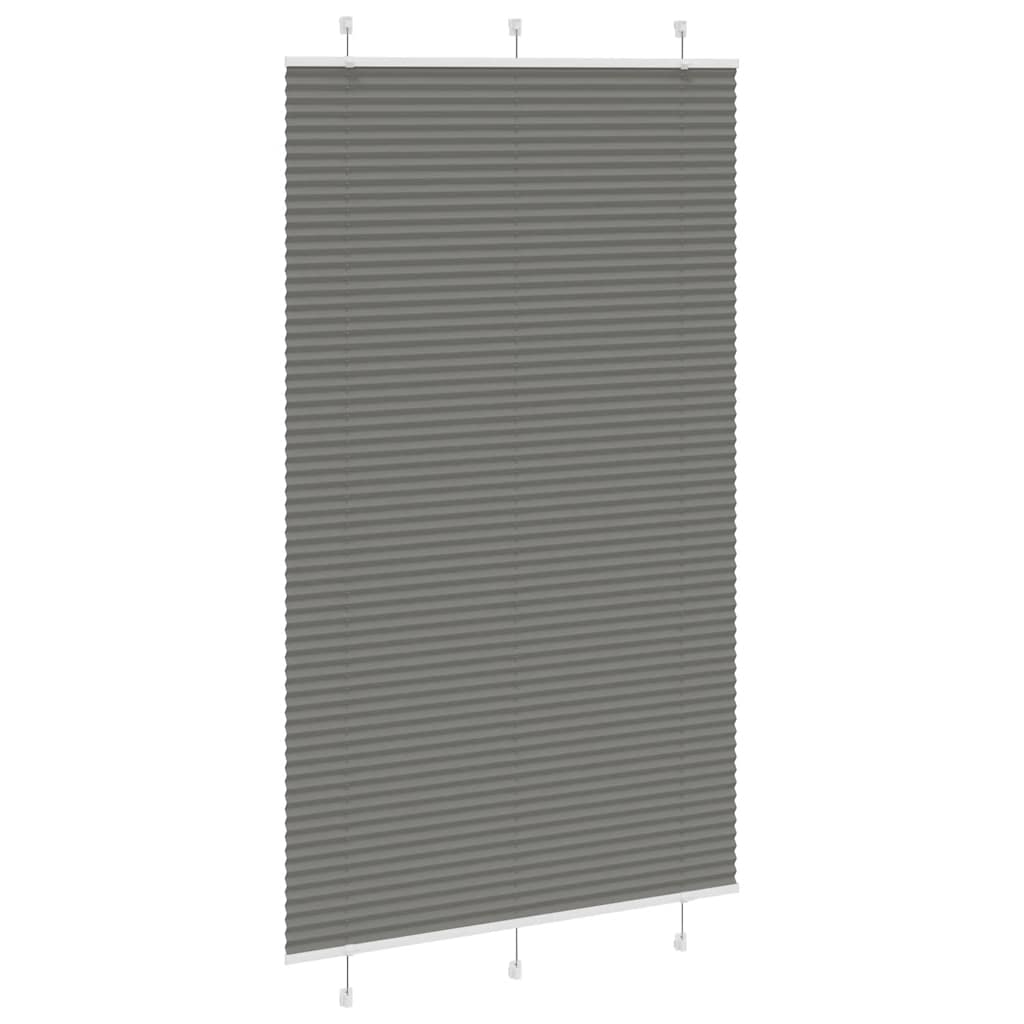plisségardin antrasitt 120x200cm Stoff Bredde 119,4cm Polyester
