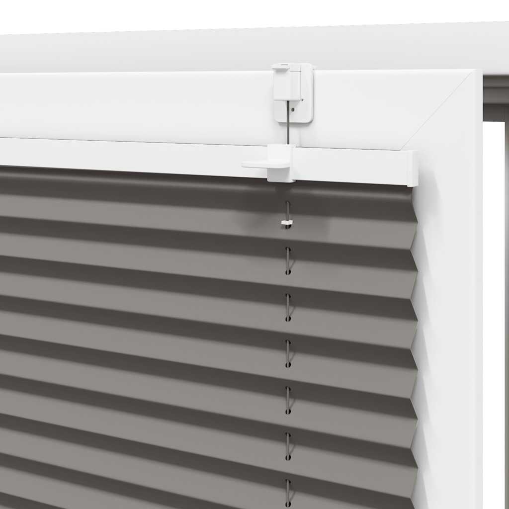 plisségardin antrasitt 120x200cm Stoff Bredde 119,4cm Polyester