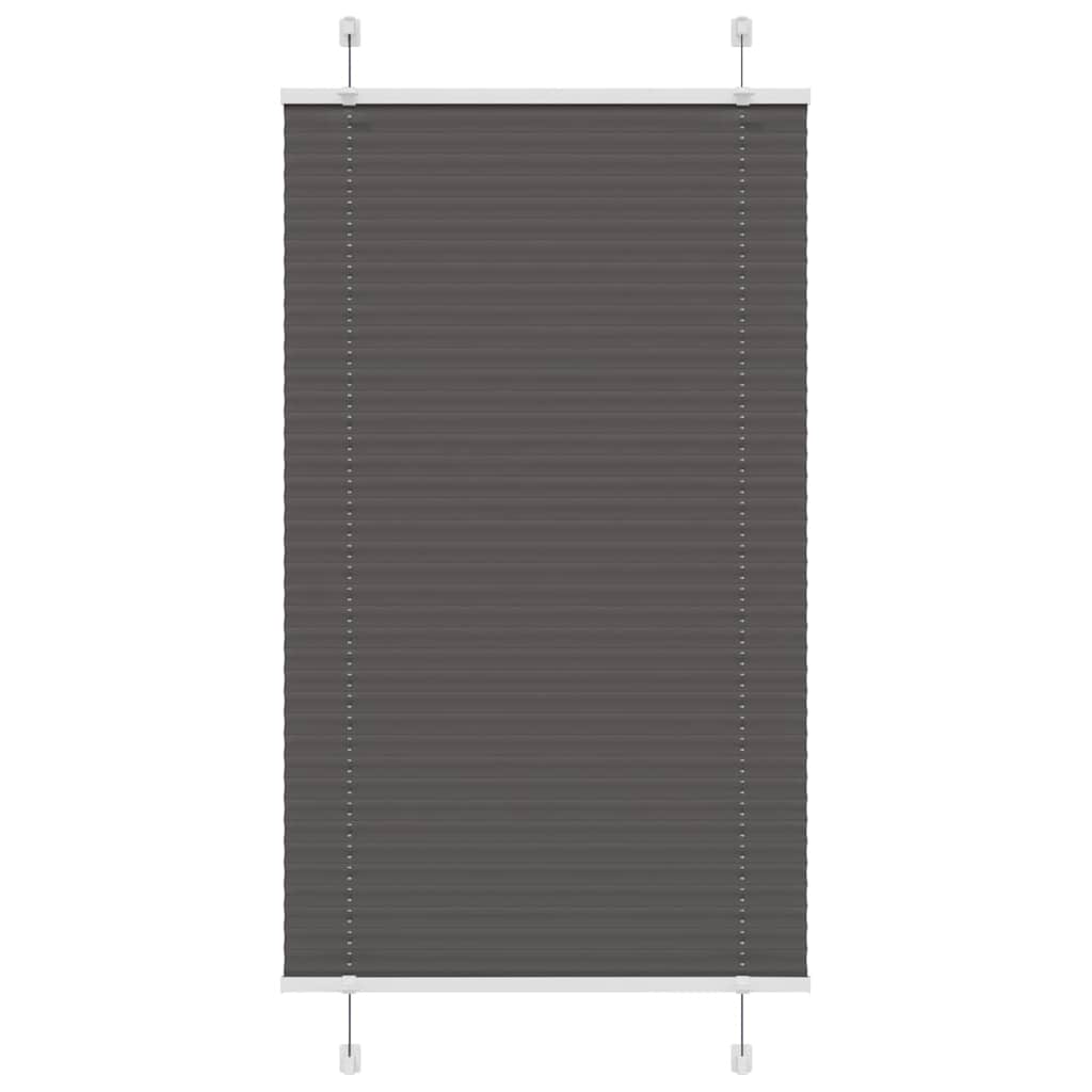 plisségardin sort 80x100 cm Stoff Bredde 79,4 cm Polyester