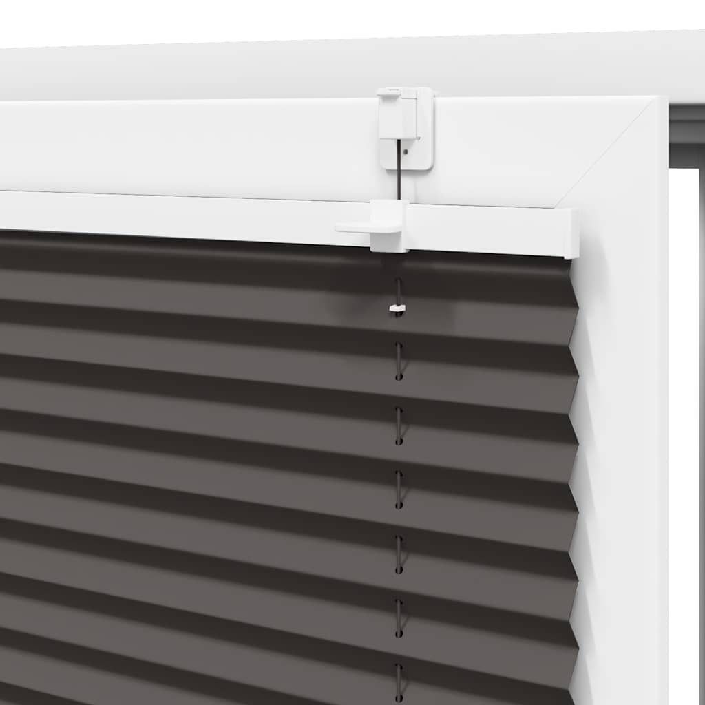 plisségardin sort 80x100 cm Stoff Bredde 79,4 cm Polyester