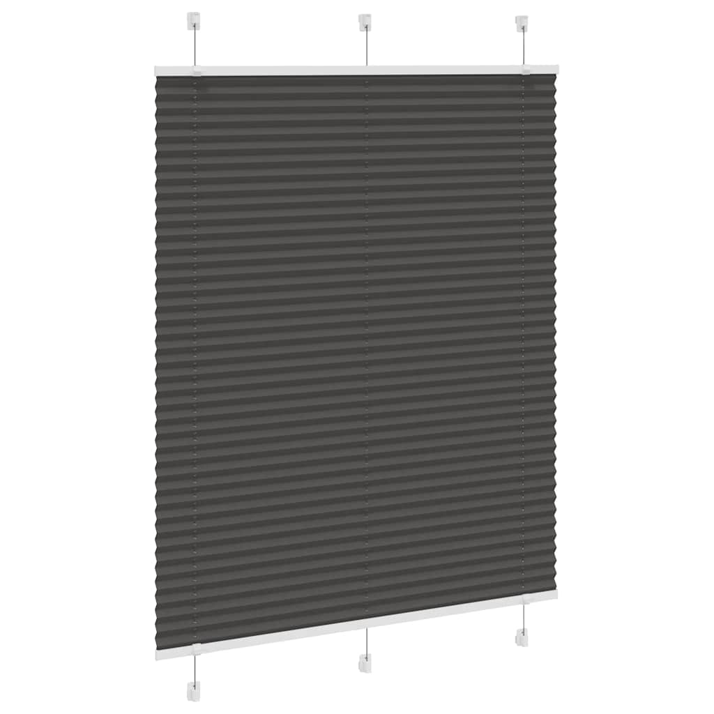 plisségardin sort 105x100 cm Stoff Bredde 104,4 cm Polyester