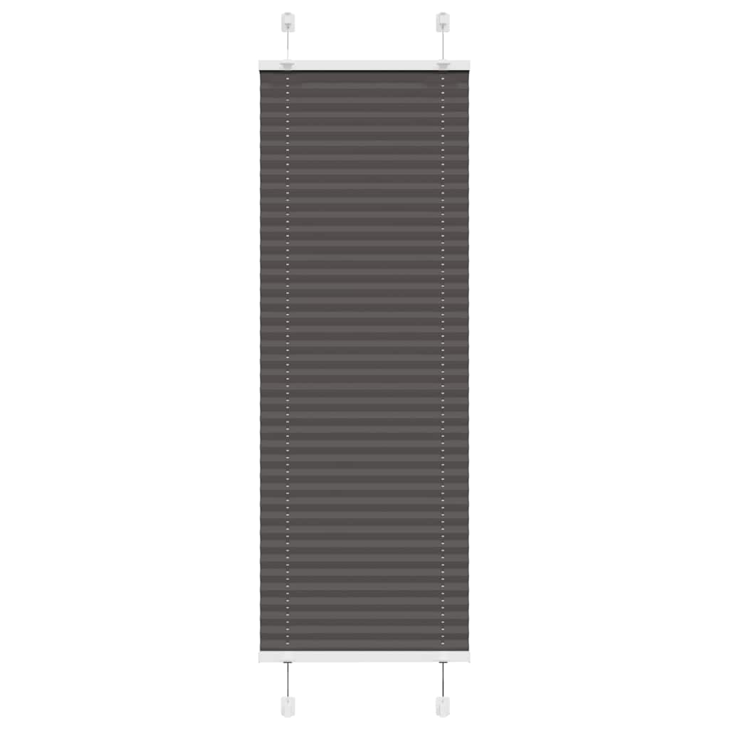 plisségardin sort 45x150 cm Stoff Bredde 44,4 cm Polyester