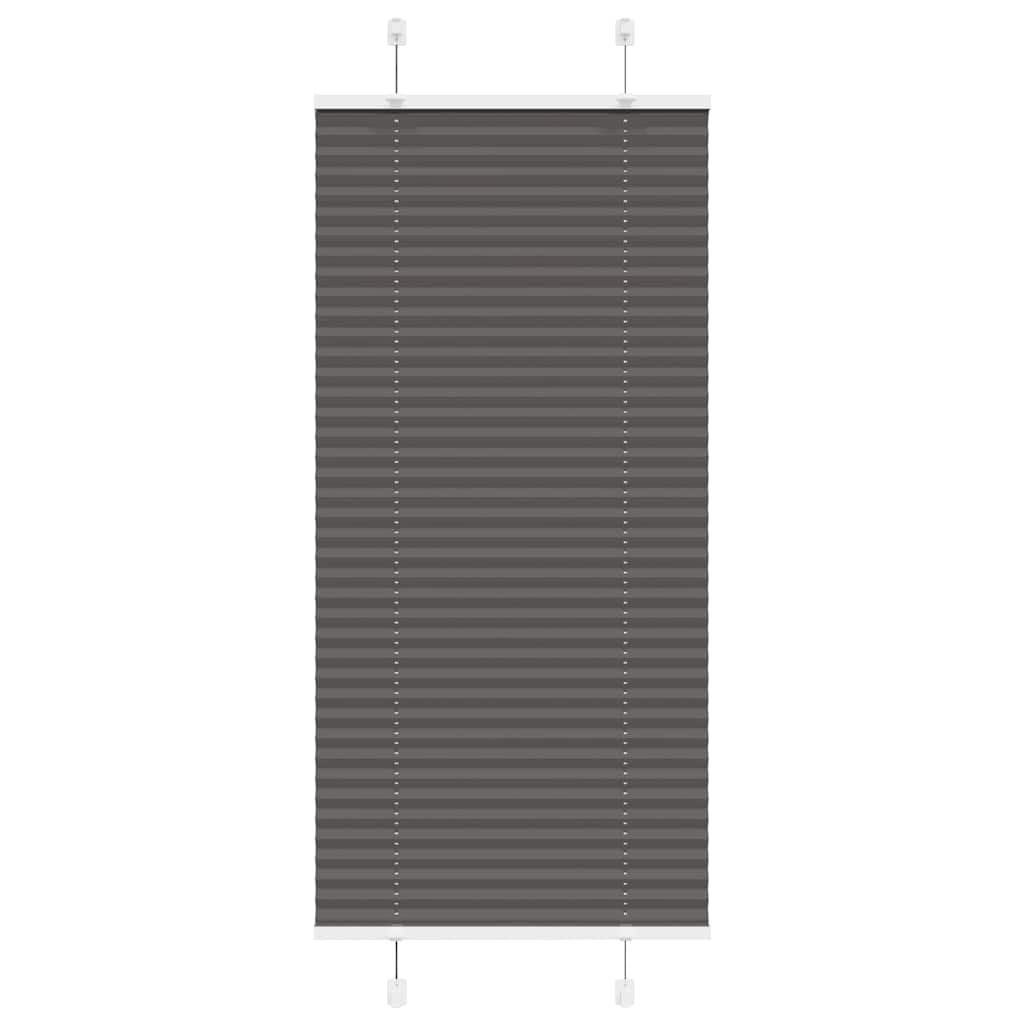 plisségardin sort 55x150 cm Stoff Bredde 54,4 cm Polyester