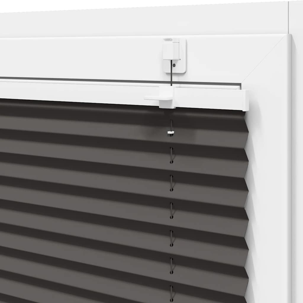 plisségardin sort 55x150 cm Stoff Bredde 54,4 cm Polyester