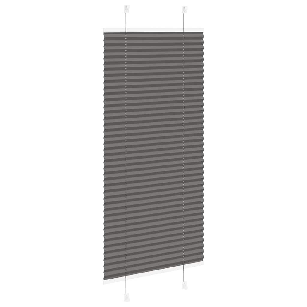 plisségardin sort 60x150 cm Stoff Bredde 59,4 cm Polyester