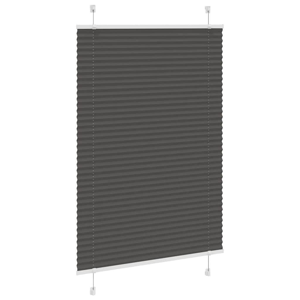 plisségardin sort 100x150 cm Stoff Bredde 99,4 cm Polyester
