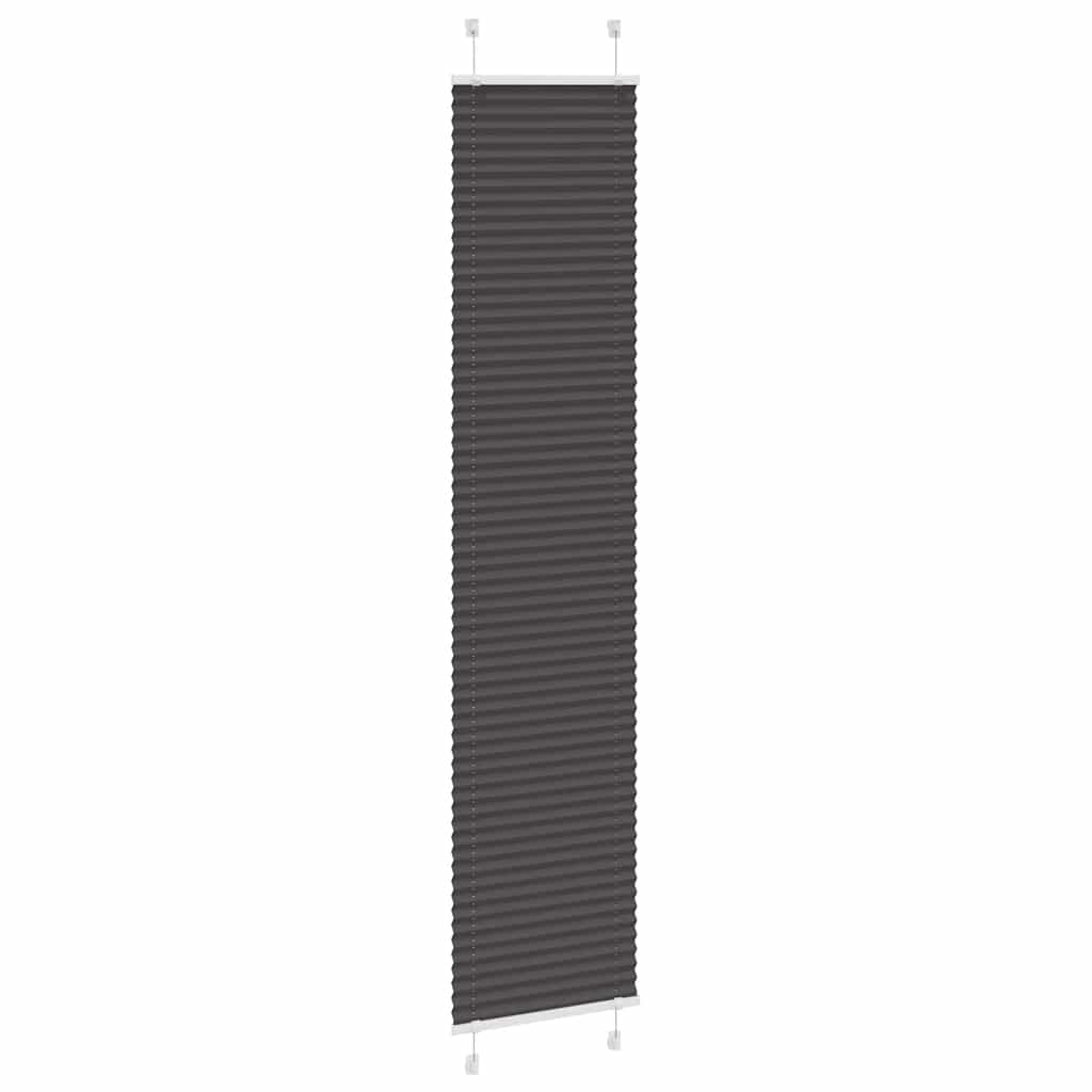 plisségardin sort 40x200 cm Stoff Bredde 39,4 cm Polyester