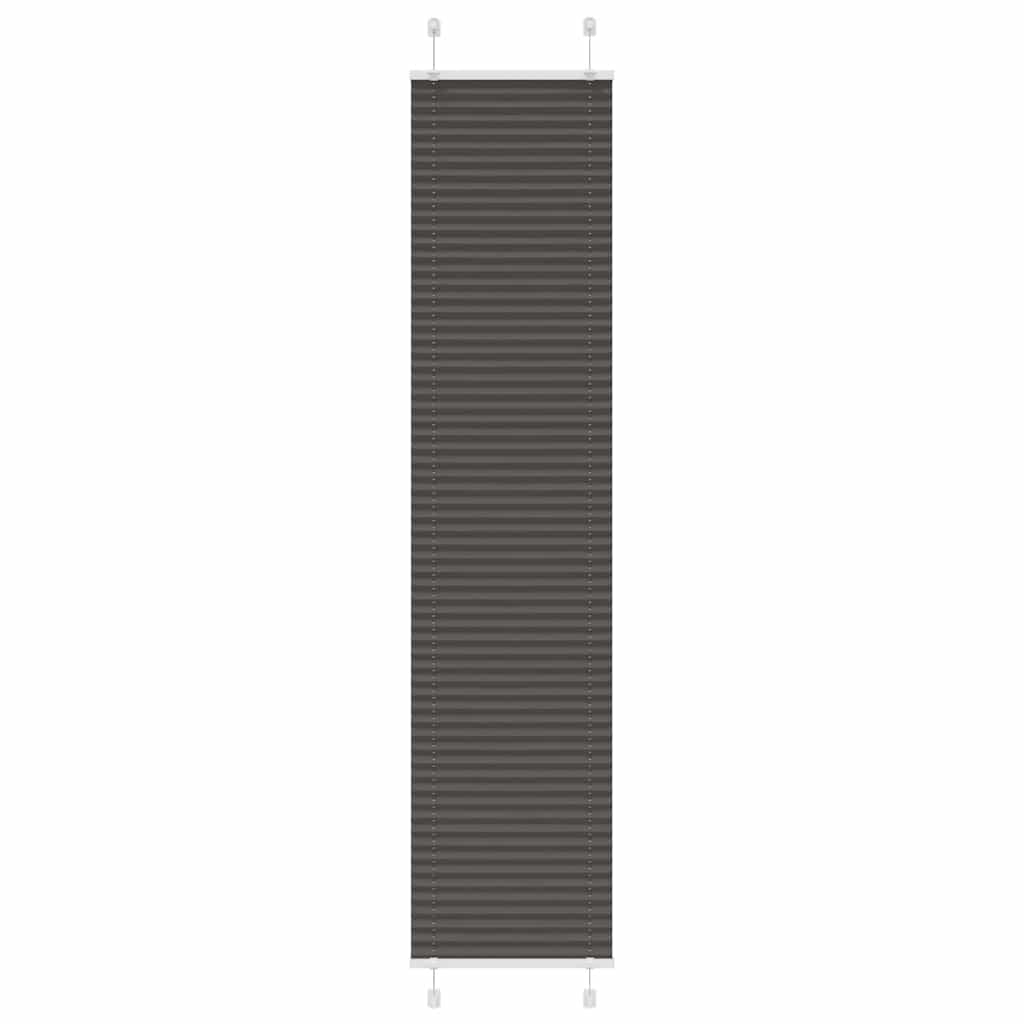 plisségardin sort 45x200 cm Stoff Bredde 44,4 cm Polyester