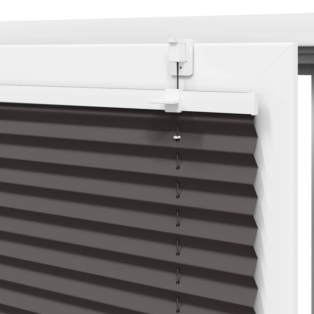 plisségardin sort 55x200 cm Stoff Bredde 54,4 cm Polyester