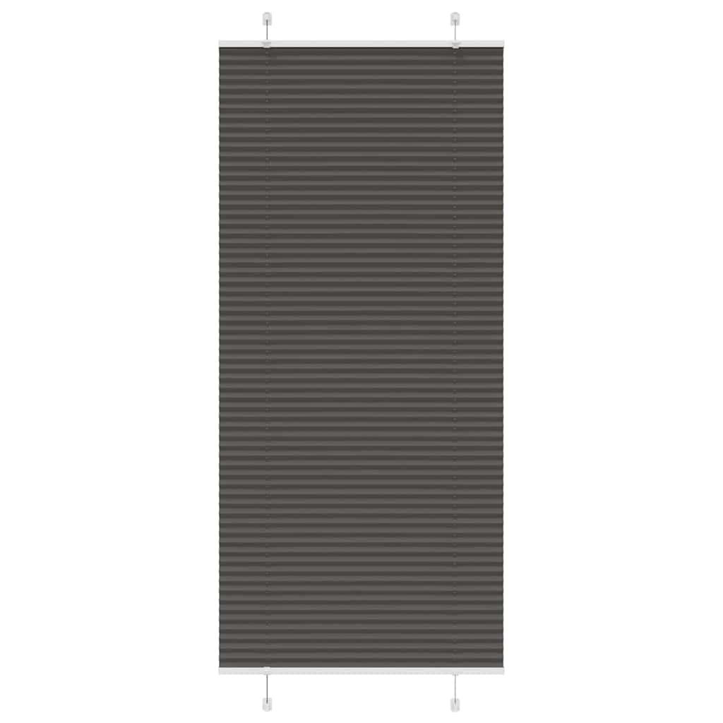 plisségardin sort 100x200 cm Stoff Bredde 99,4 cm Polyester
