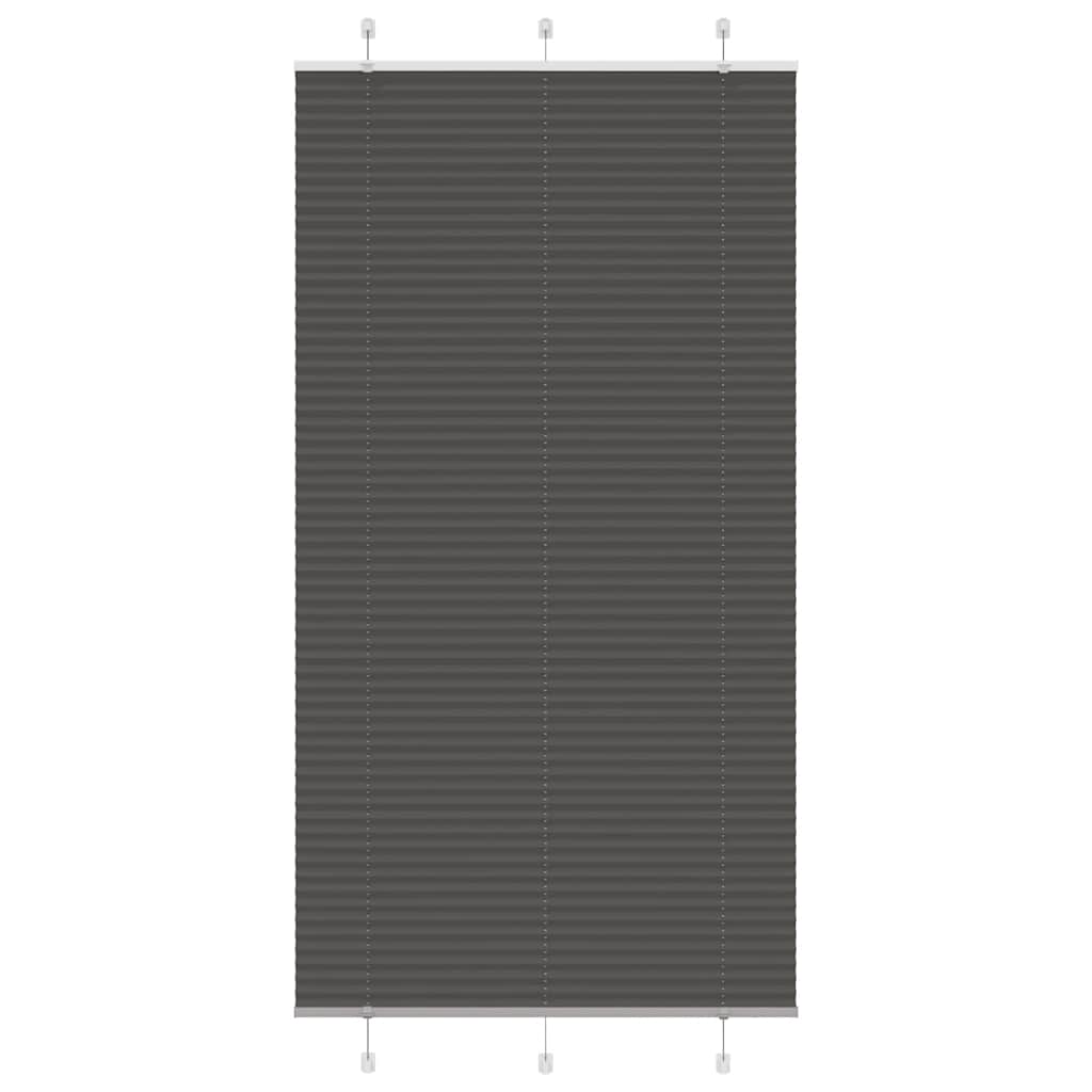 plisségardin sort 105x200 cm Stoff Bredde 104,4 cm Polyester