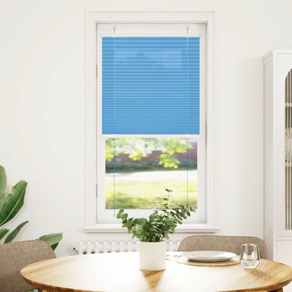 plisségardin blå 65x100 cm Stoff Bredde 64,4 cm Polyester
