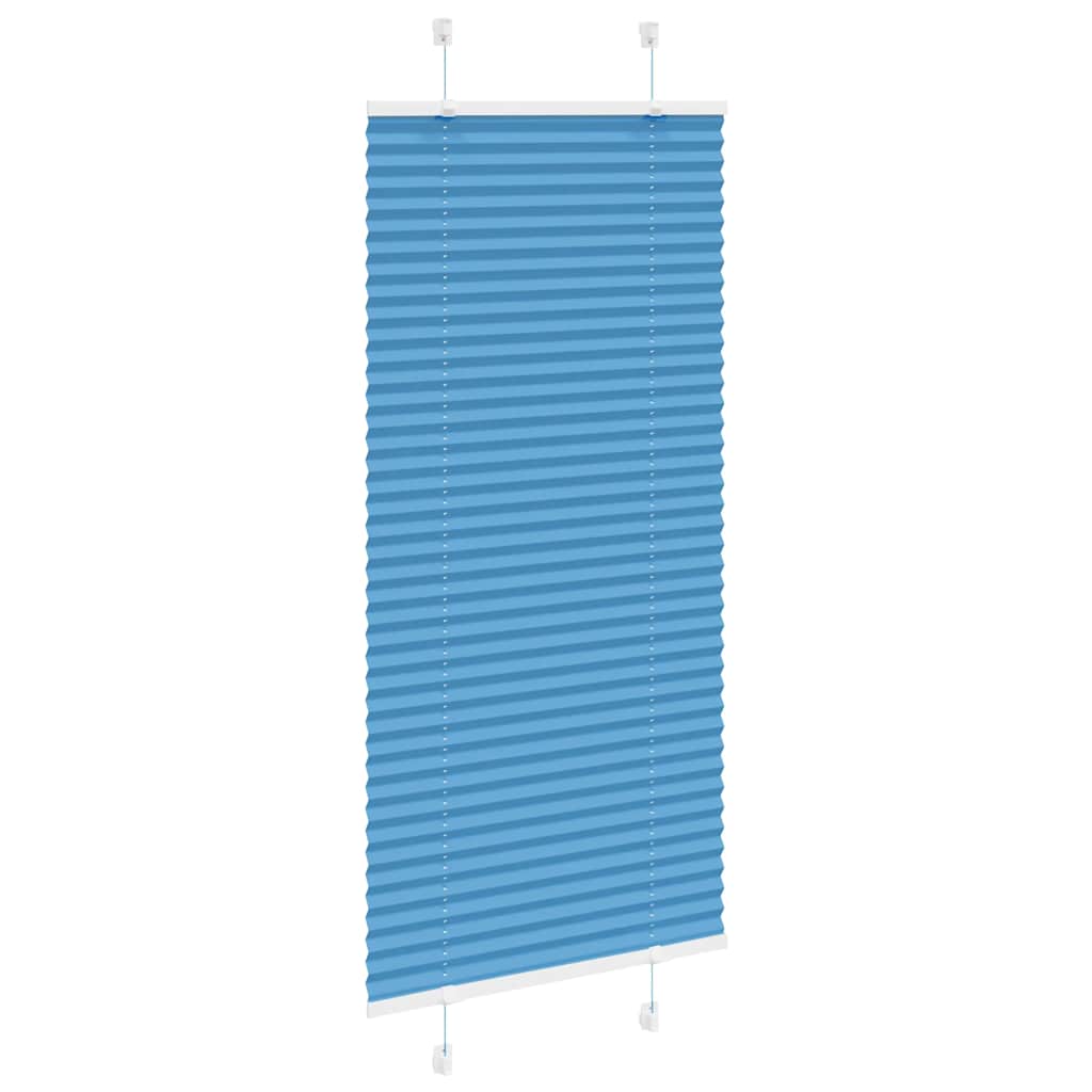 plisségardin blå 65x100 cm Stoff Bredde 64,4 cm Polyester