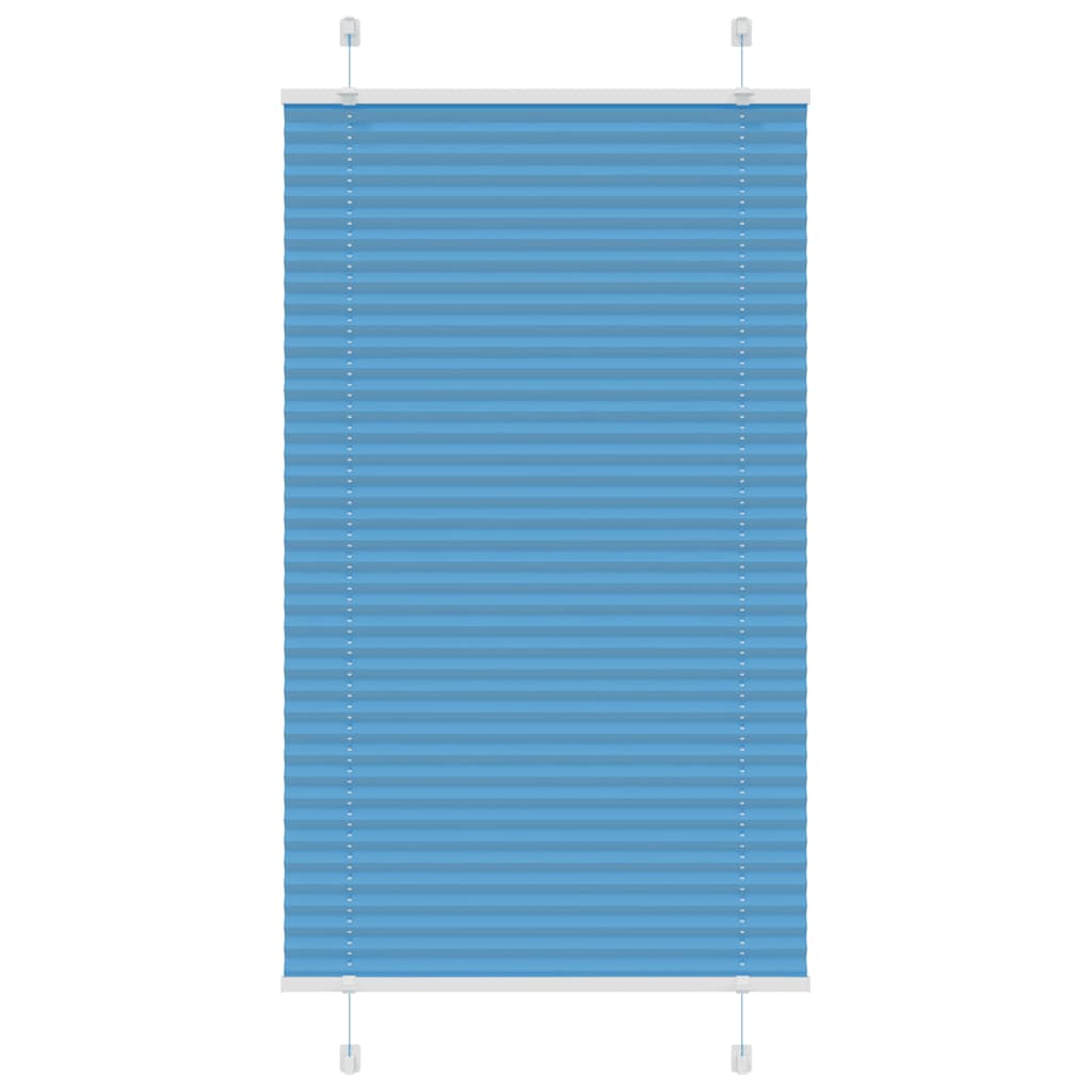 plisségardin blå 75x100 cm Stoff Bredde 74,4 cm Polyester