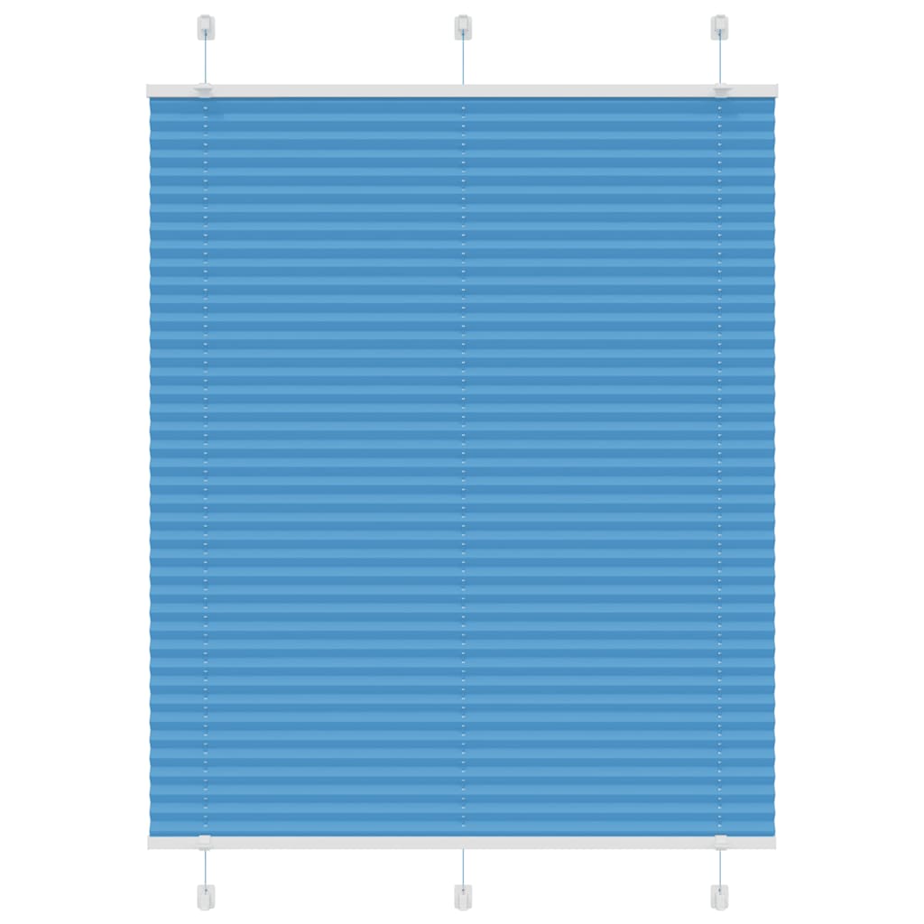 plisségardin blå 110x100 cm Stoff Bredde 109,4 cm Polyester