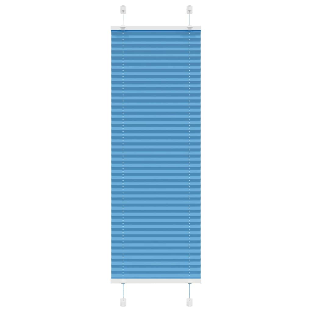 Plisségardin Blå 50x150 cm Stoffbredde 49,4 cm Polyester
