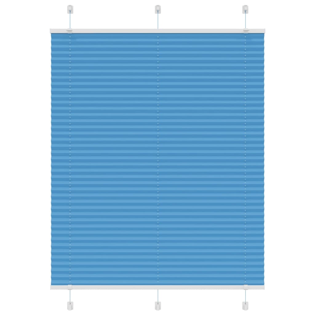 Plisségardin Blå 110x150 cm Stoffbredde 109,4 cm Polyester