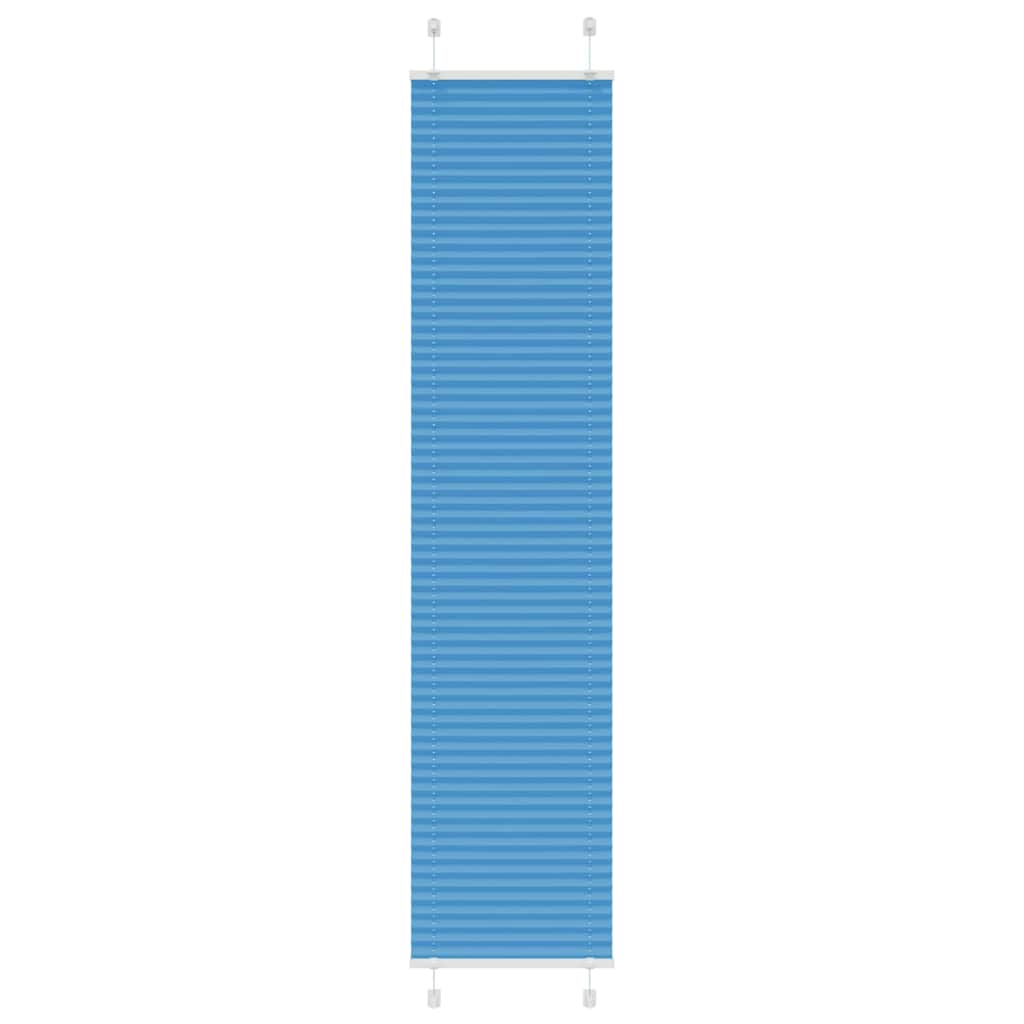 Plisségardin Blå 40x200 cm Stoffbredde 39,4 cm Polyester