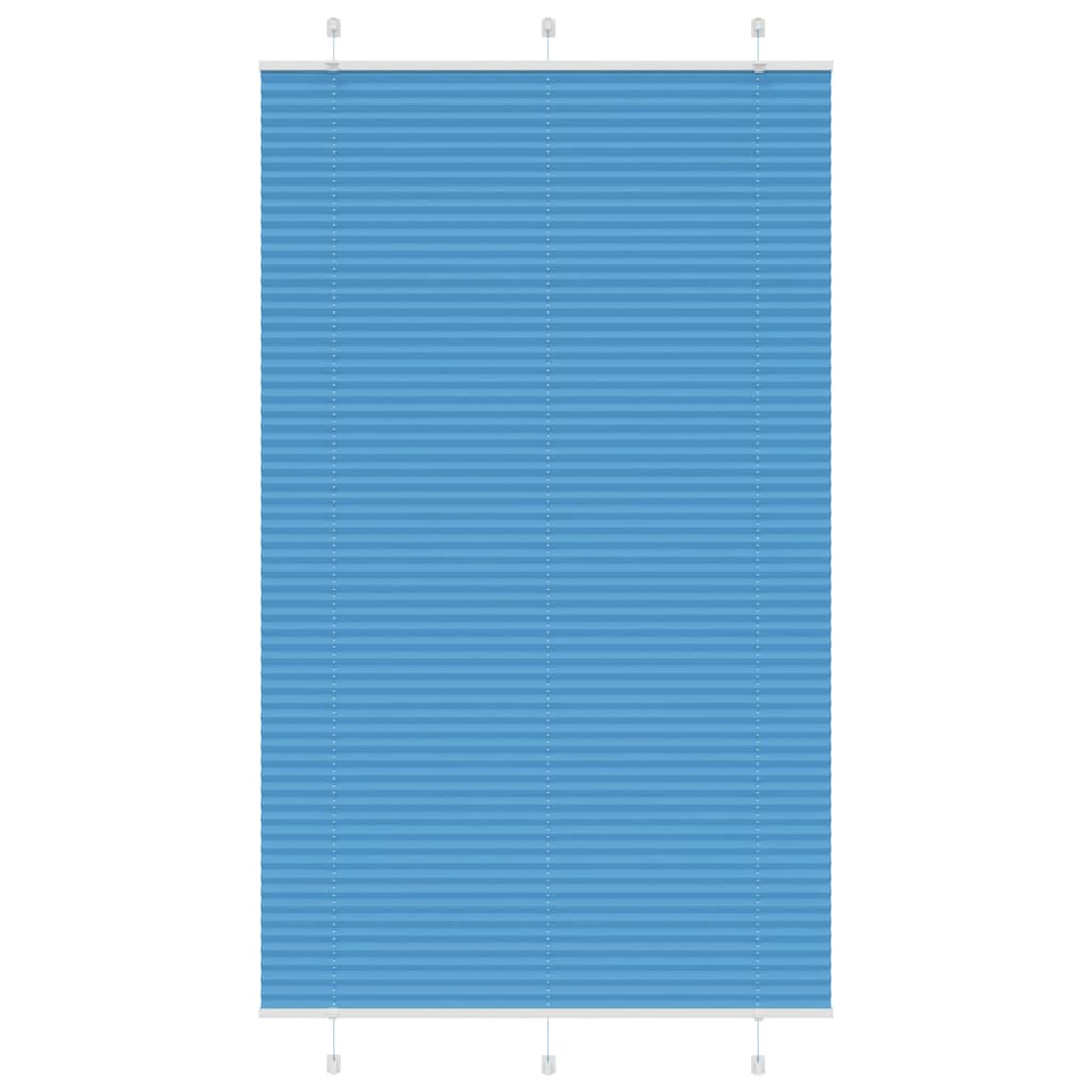 Plisségardin Blå 115x200 cm Stoffbredde 114,4 cm Polyester