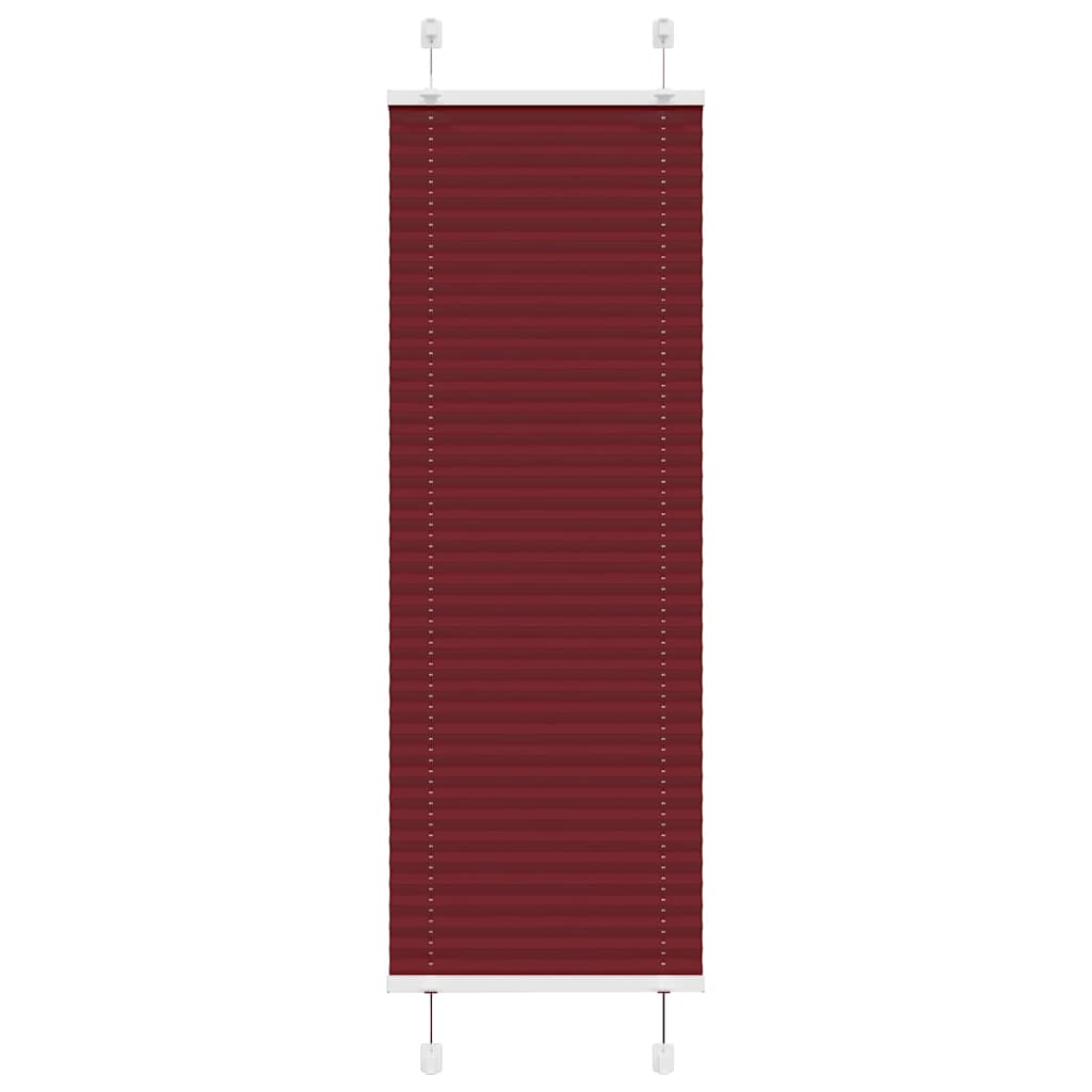 Plisségardin Bordeaux Rød 40x150 cm Stoff Bredde 39,4 cm