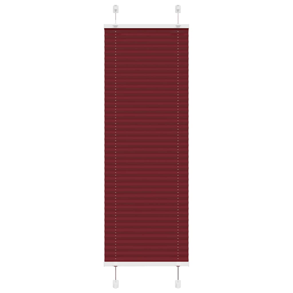 Plisségardin Bordeaux Rød 45x150 cm Stoff Bredde 44,4 cm