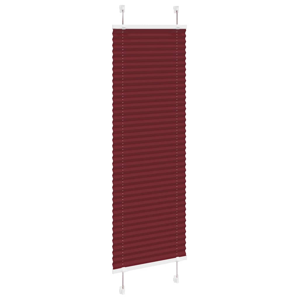Plisségardin Bordeaux Rød 45x150 cm Stoff Bredde 44,4 cm