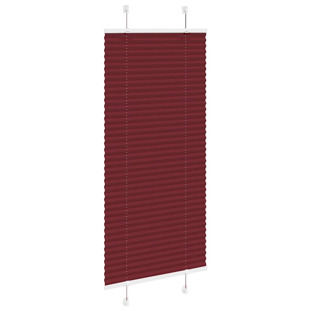 Plisségardin Bordeaux Rød 55x150 cm Stoffbredde 54,4 cm