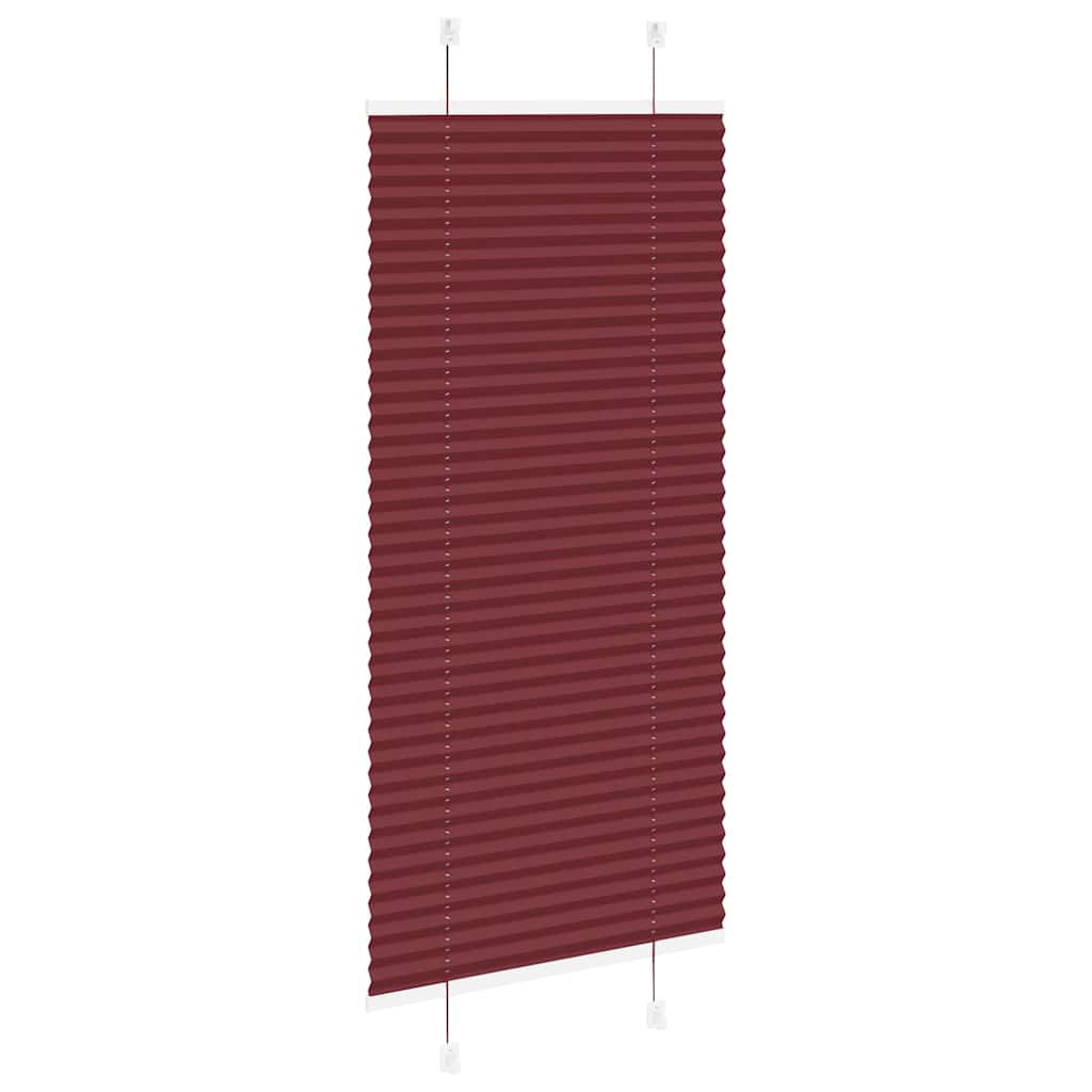 Plisségardin Bordeaux Rød 60x150 cm Stoff Bredde 59,4 cm