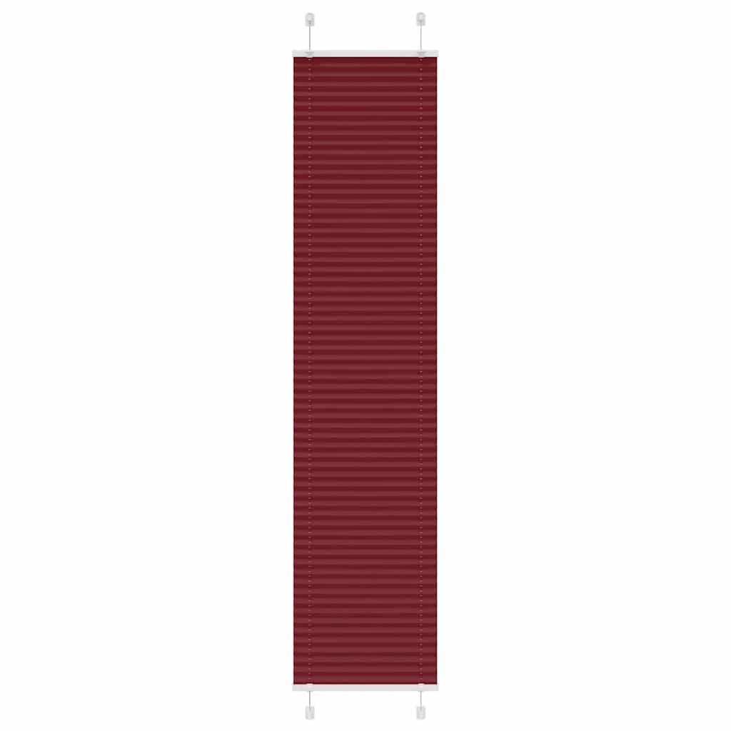 Plisségardin Bordeaux Rød 40x200 cm Stoff Bredde 39,4 cm