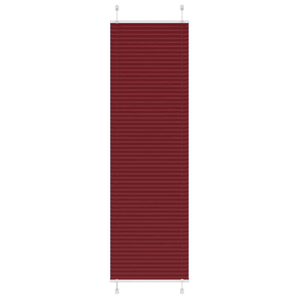 Plisségardin Bordeaux Rød 55x200 cm Stoff Bredde 54,4 cm