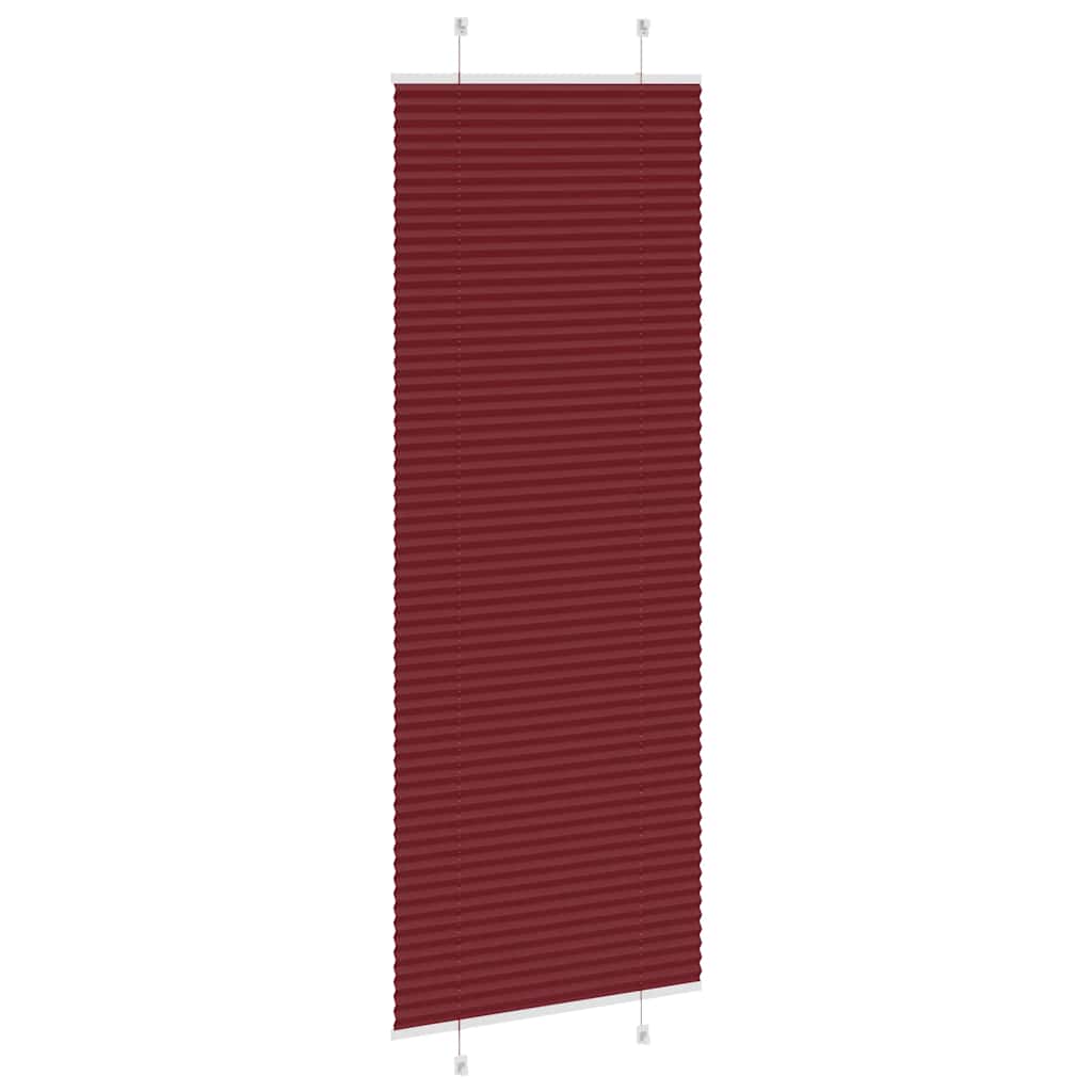 Plisségardin Bordeaux Rød 70x200 cm Stoff Bredde 69,4 cm