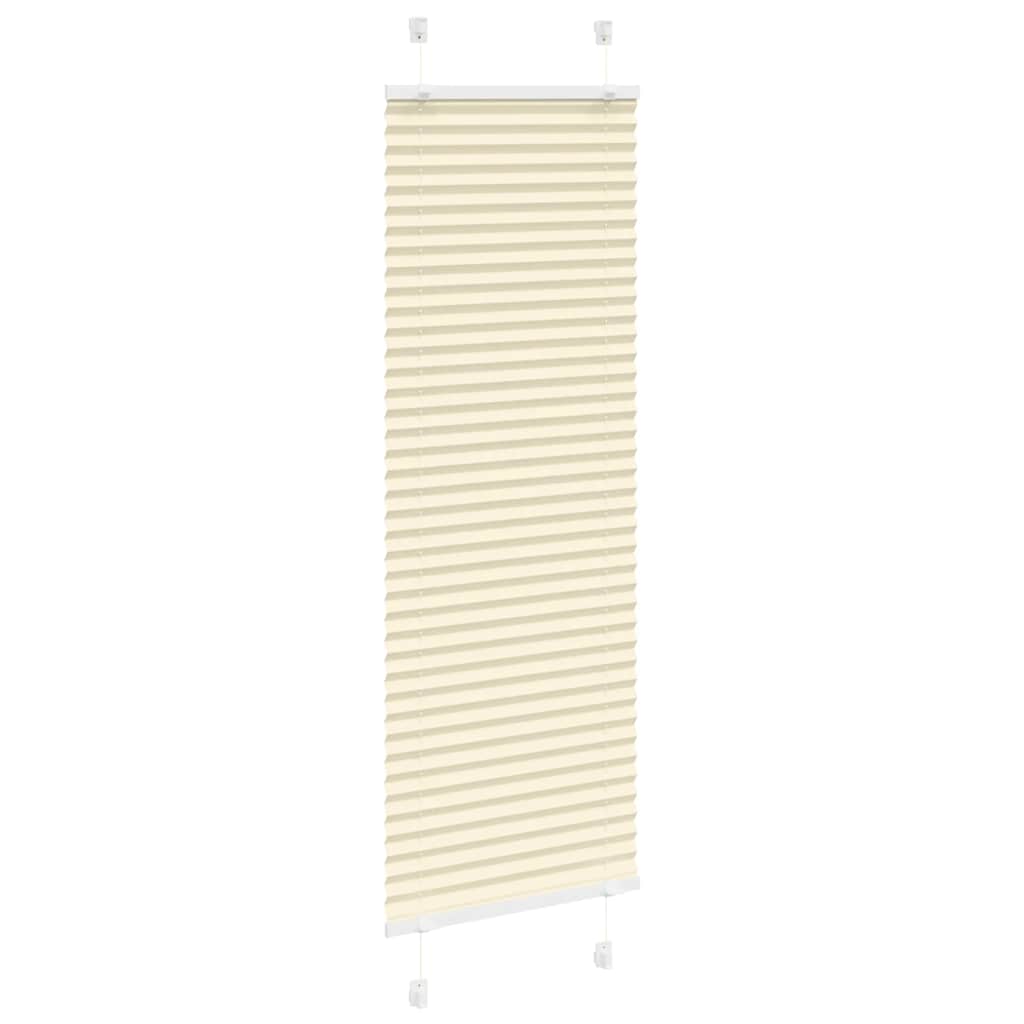 plisségardin krem 40x100 cm Stoff Bredde 39,4 cm Polyester