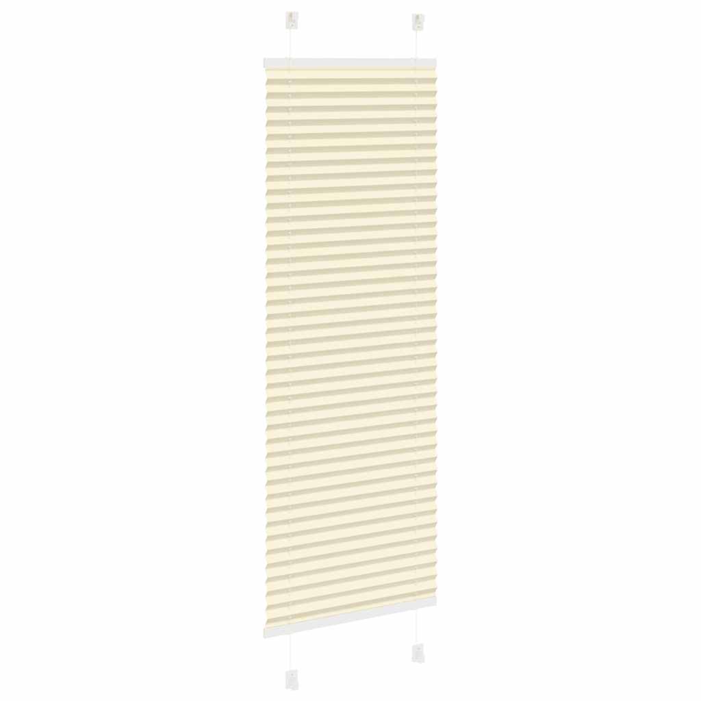 plisségardin krem 45x100 cm Stoff Bredde 44,4 cm Polyester