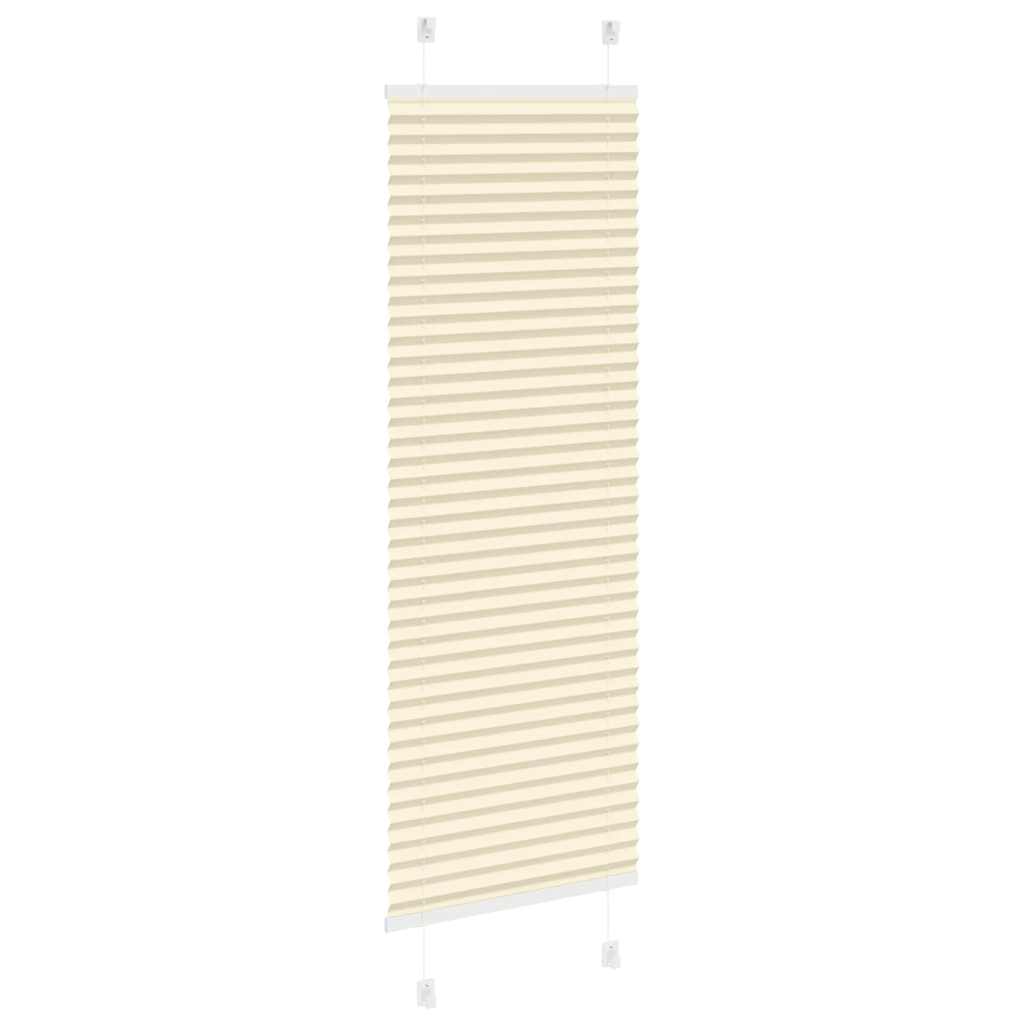plisségardin krem 50x100 cm Stoff Bredde 49,4 cm Polyester