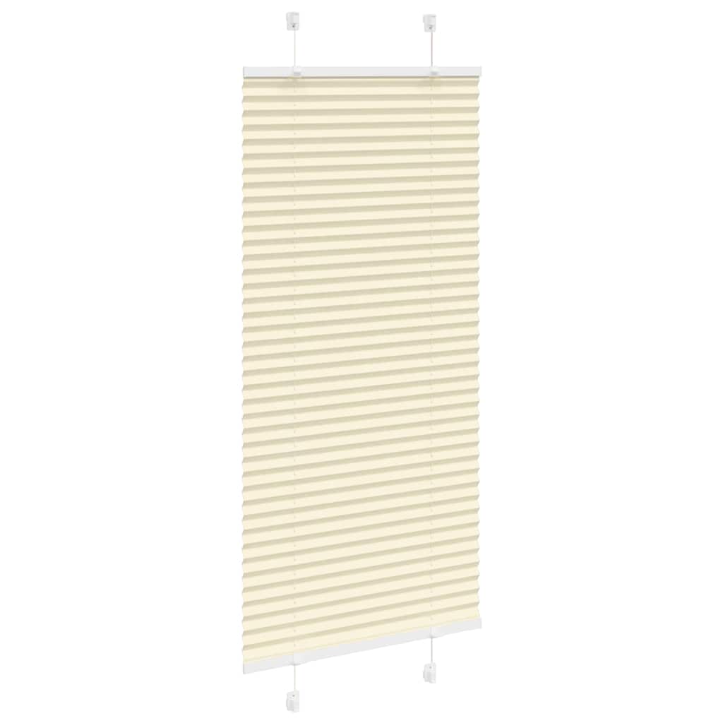 plisségardin krem 55x100 cm Stoff Bredde 54,4 cm Polyester vidaXL