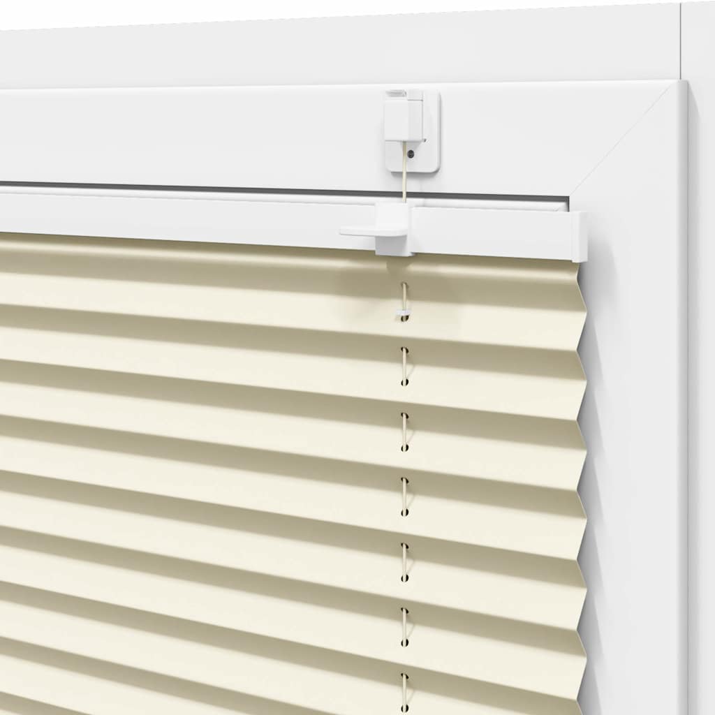 plisségardin krem 55x100 cm Stoff Bredde 54,4 cm Polyester vidaXL