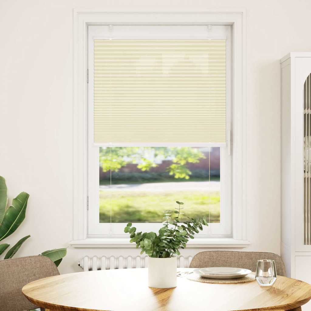 plisségardin krem 70x100 cm Stoff Bredde 69,4 cm Polyester