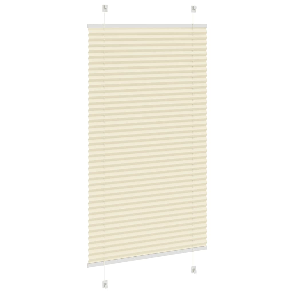 plisségardin krem 80x100 cm Stoff Bredde 79,4 cm Polyester