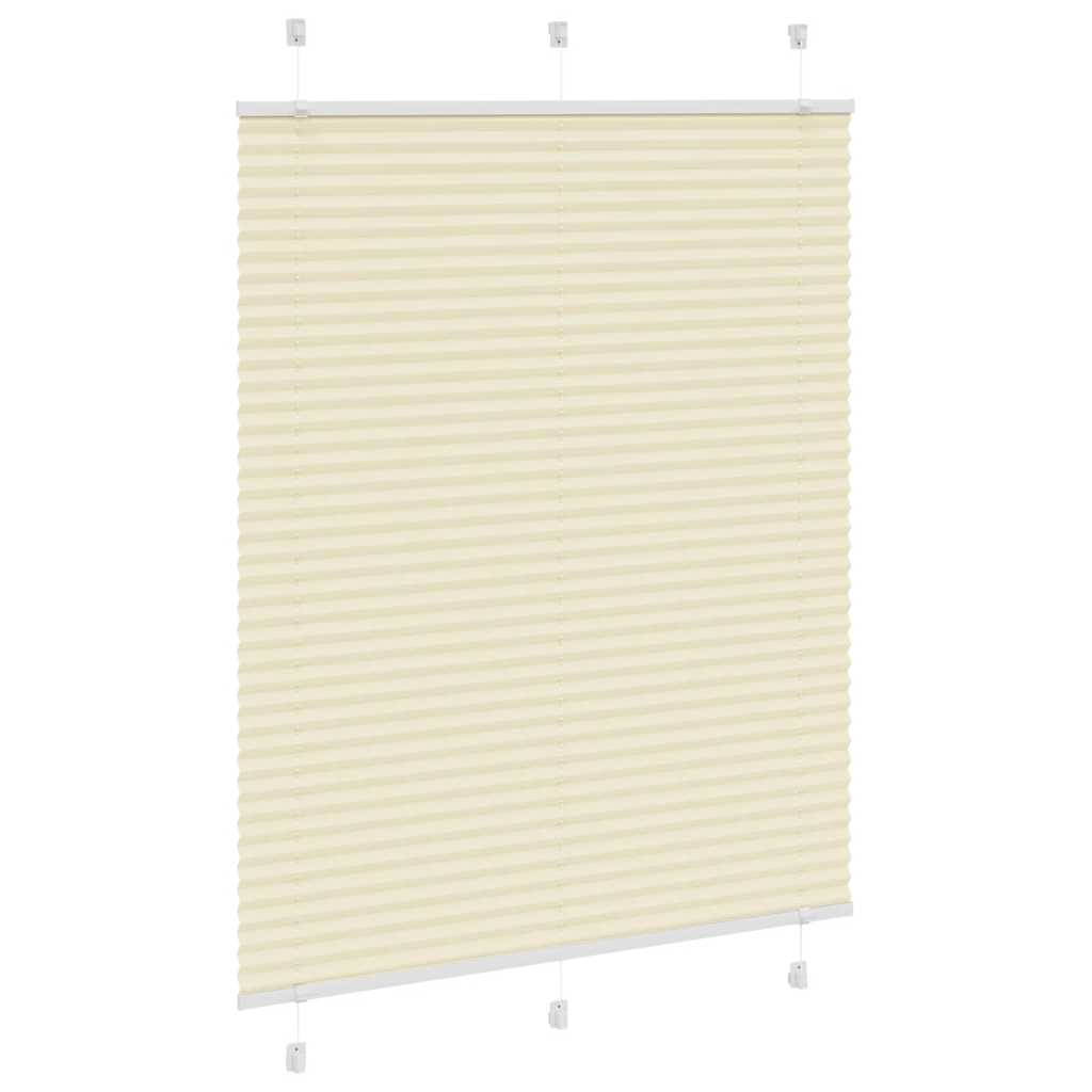 plisségardin krem 105x100 cm Stoff Bredde 104,4 cm Polyester