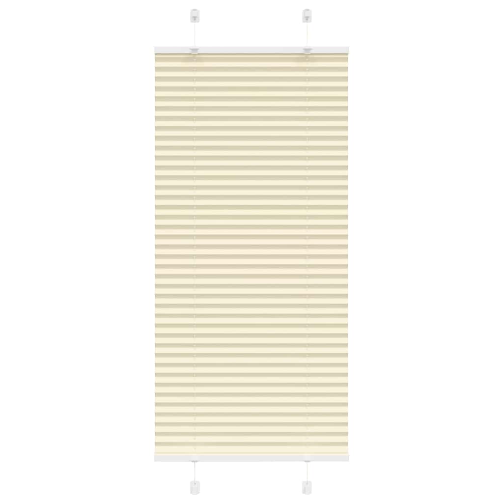 plisségardin krem 60x150 cm Stoff Bredde 59,4 cm Polyester
