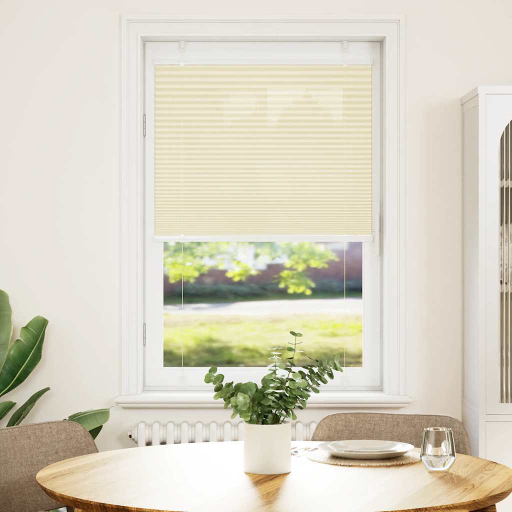 plisségardin krem 80x150 cm Stoff Bredde 79,4 cm Polyester