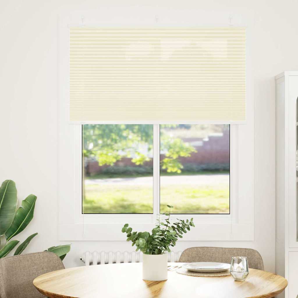 Plisségardin krem 105x150 cm Stoffbredde 104,4 cm Polyester