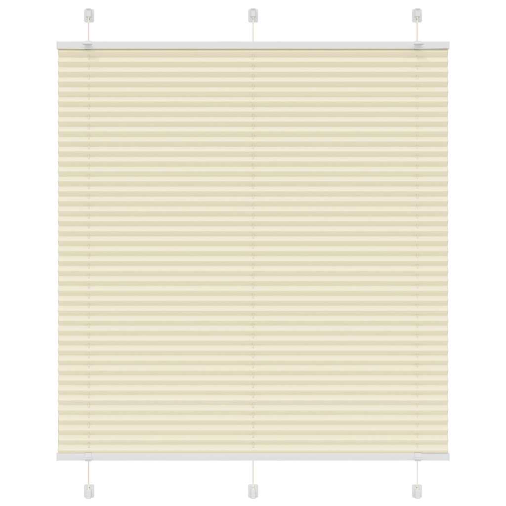 Plisségardin krem 120x150 cm Stoffbredde 119,4 cm Polyester vidaXL