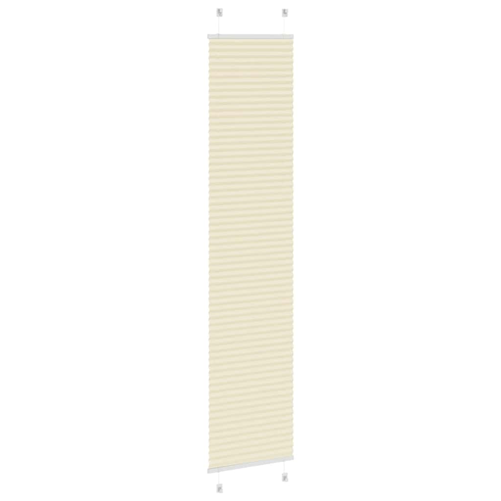 plisségardin krem 40x200 cm Stoff Bredde 39,4 cm Polyester