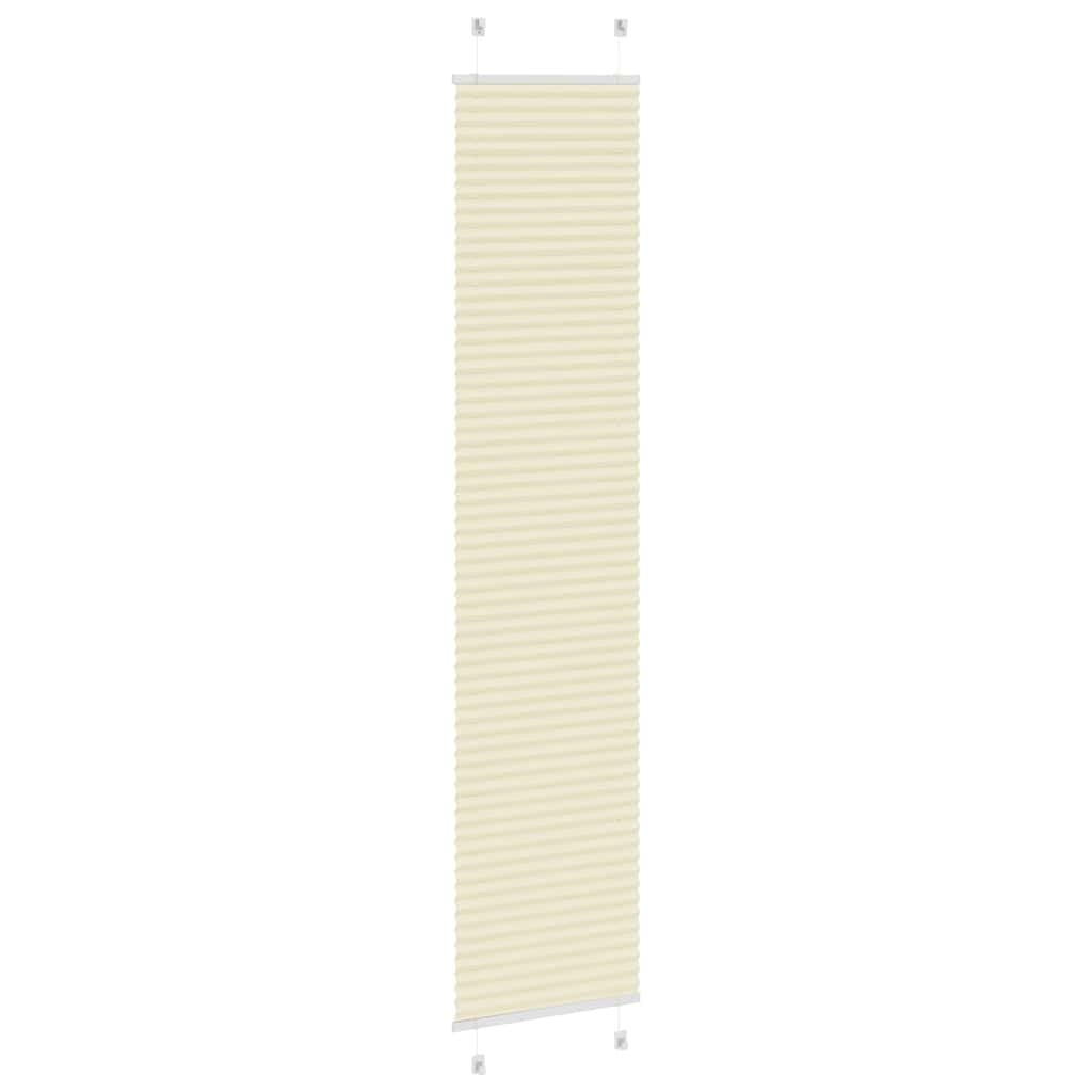plisségardin krem 45x200 cm Stoff Bredde 44,4 cm Polyester