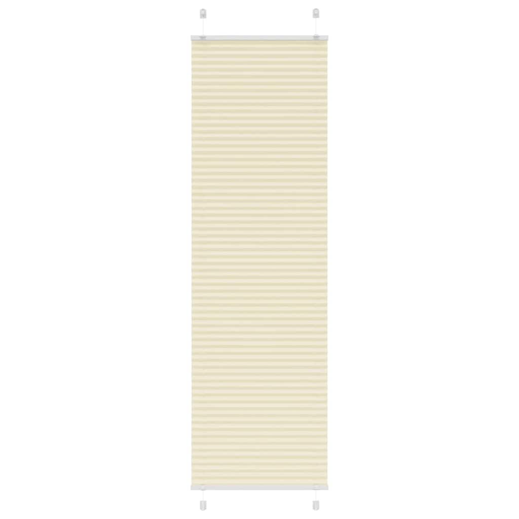 plisségardin krem 55x200 cm Stoff Bredde 54,4 cm Polyester