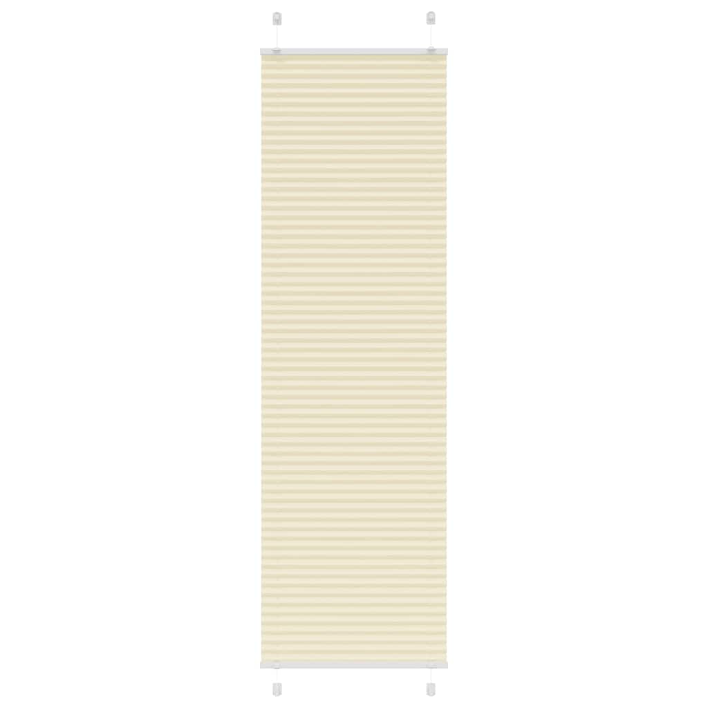 plisségardin krem 60x200 cm Stoff Bredde 59,4 cm Polyester