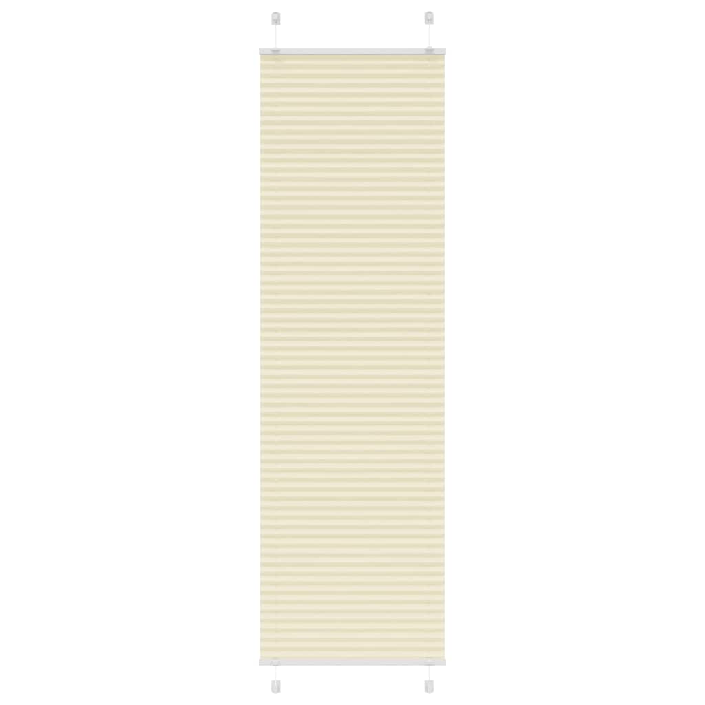 plisségardin krem 65x200 cm Stoff Bredde 64,4 cm Polyester